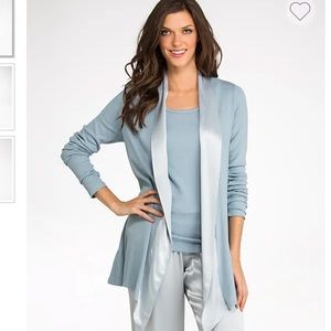 Pj Harlow Blue Cardigan Size Small